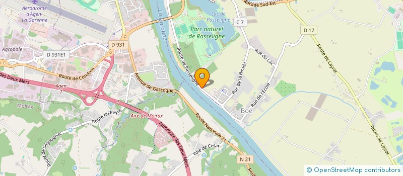 localisation de l'entreprise FAURET  BOE