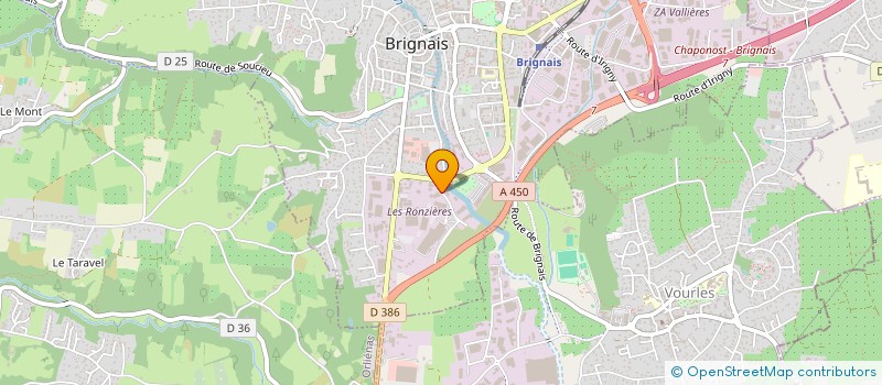 localisation de l'entreprise FAURET CONCEPT AMENAGEMENTS MENUISERIES OU F C A MENUISERIES à BRIGNAIS