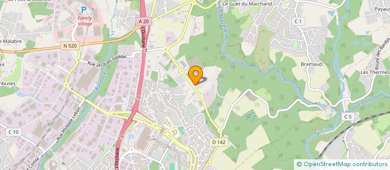 localisation de l'entreprise FAURIE CMS à LIMOGES