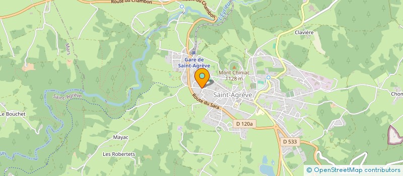 localisation de l'entreprise FAURIE ENVIRONNEMENT  SAINT-AGREVE