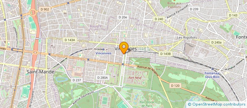 localisation de l'entreprise FAURIE INVEST à VINCENNES