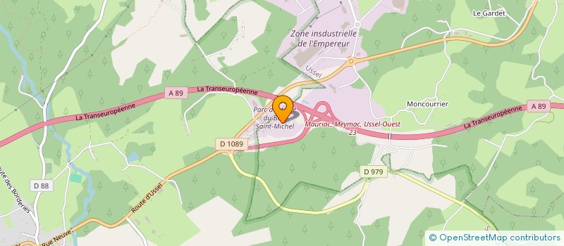 localisation de l'entreprise FAURIE INVEST à USSEL