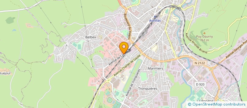 localisation de l'entreprise FAURIE TRUCKS CANTAL à AURILLAC