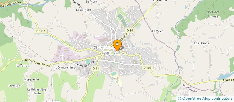 localisation de l'entreprise FAUT QU'CA SCENE  CHAZELLES SUR LYON