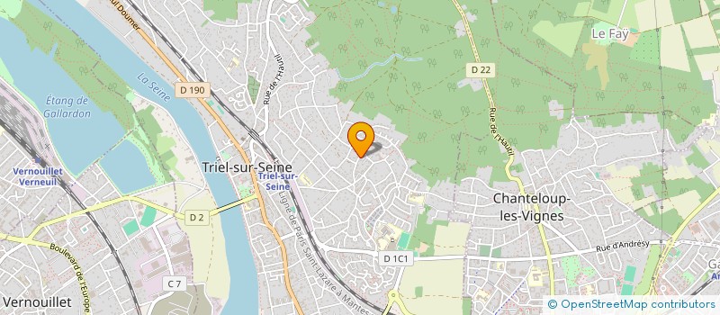 localisation de l'entreprise FAUTEUILS EN SEINE  TRIEL-SUR-SEINE