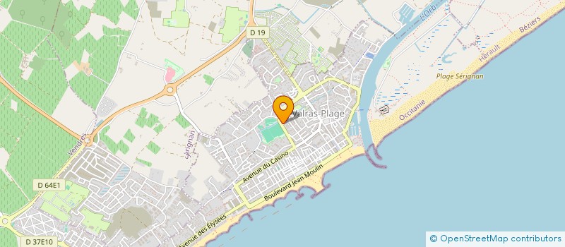 localisation de l'entreprise FAUTRAL  VALRAS-PLAGE