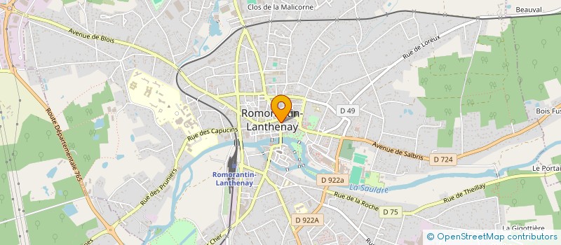 localisation de l'entreprise FAUVE  ROMORANTIN-LANTHENAY