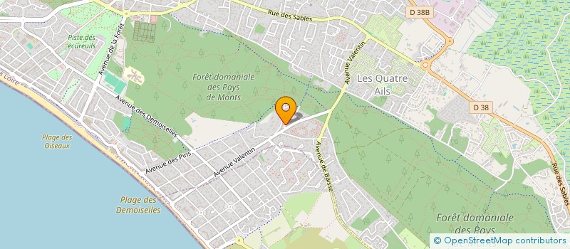 localisation de l'entreprise FAUVE ET NONO  SAINT-JEAN-DE-MONTS