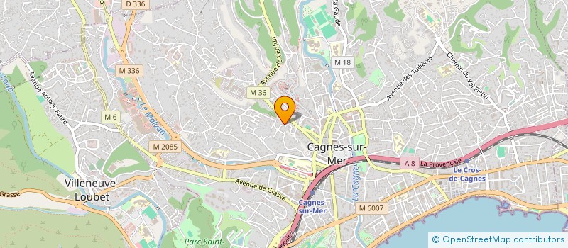 localisation de l'entreprise FAUVE LIFE à CAGNES-SUR-MER