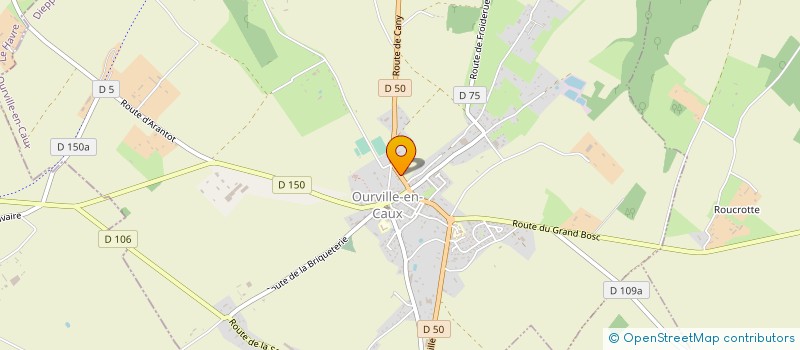 localisation de l'entreprise FAUVEL-GRANCHER COUVERTURE  OURVILLE-EN-CAUX