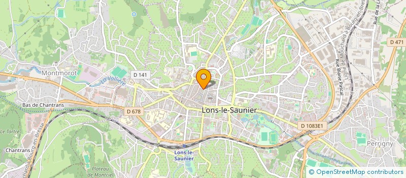 localisation de l'entreprise FAUVELLE à LONS-LE-SAUNIER