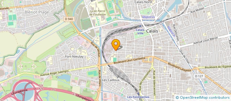 localisation de l'entreprise FAUVERGUE DECOR  CALAIS