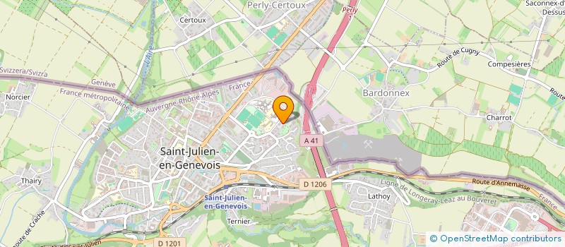 localisation de l'entreprise FAUVERNI  SAINT-JULIEN-EN-GENEVOIS