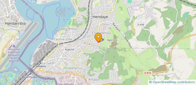 localisation de l'entreprise FAUVEX AMZ à HENDAYE