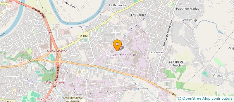 localisation de l'entreprise FAUVI-BROD' à ALBI