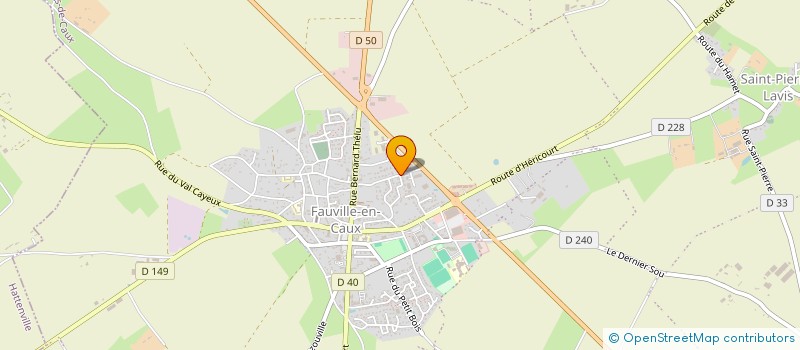 localisation de l'entreprise FAUVILLE AUTO  TERRES-DE-CAUX