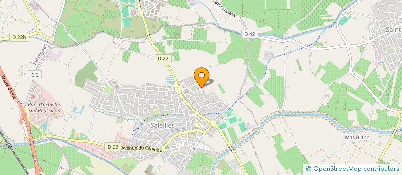 localisation de l'entreprise FAUVIR  SALEILLES