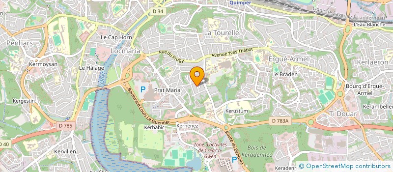 localisation de l'entreprise FAUX CONTACTS à QUIMPER