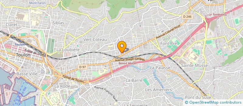 localisation de l'entreprise FAUX SEMBLANTS à TOULON