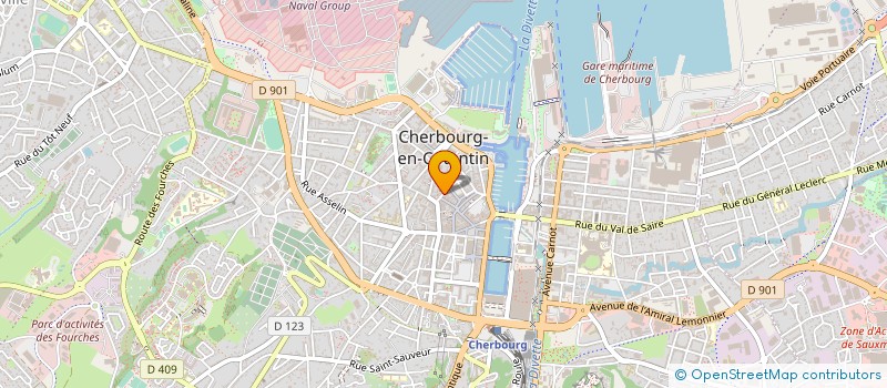 localisation de l'entreprise FAV GALLERY  CHERBOURG-EN-COTENTIN