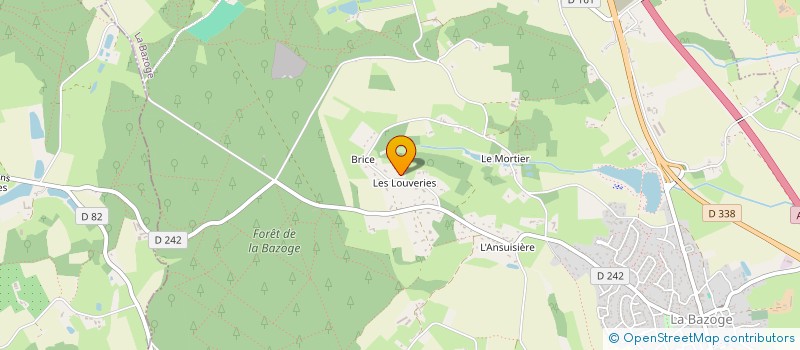 localisation de l'entreprise FAV IMMO  LA BAZOGE