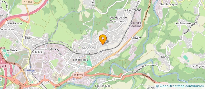 localisation de l'entreprise FAVAIL  ARGONAY