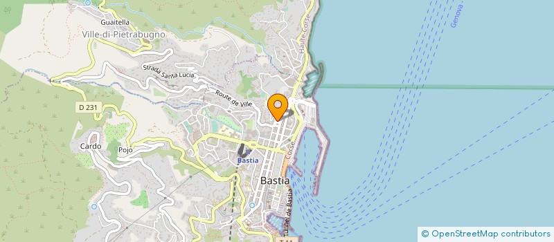 localisation de l'entreprise FAVAL à BASTIA