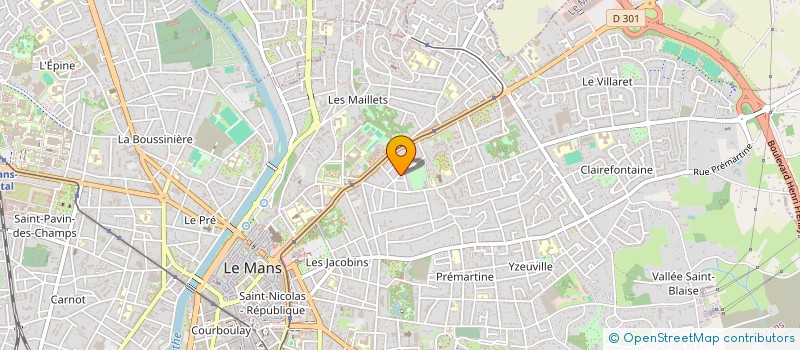 localisation de l'entreprise FAVALIER à LE MANS
