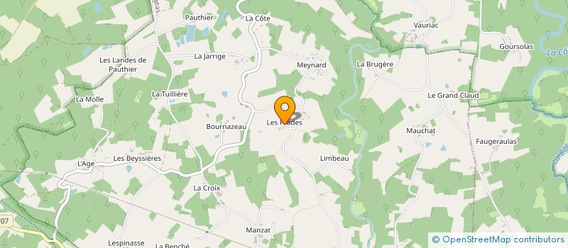 localisation de l'entreprise FAVARD 24  ST MARTIN DE FRESSENGEAS