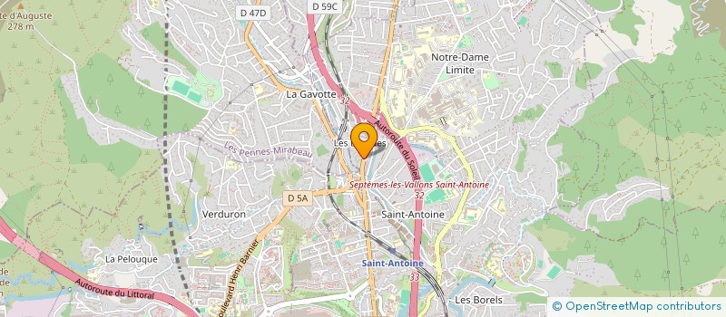 localisation de l'entreprise FAVARD ENTREPRISE GENERALE DE BATIMENT à MARSEILLE