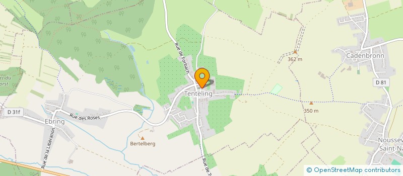 localisation de l'entreprise FAVARI CONSTRUCTIONS  TENTELING