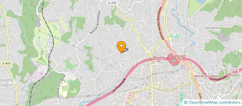 localisation de l'entreprise FAVE à MOUGINS