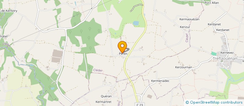 localisation de l'entreprise FAVE  CLEDER