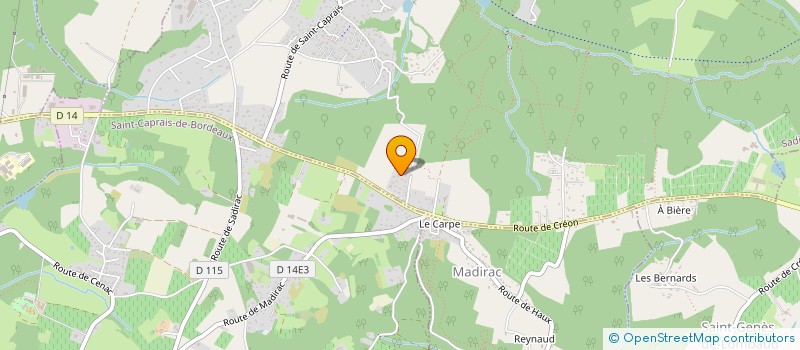 localisation de l'entreprise FAVE  SADIRAC