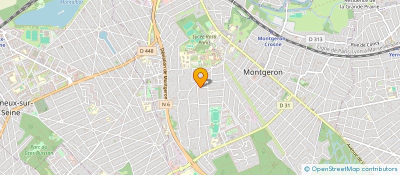 localisation de l'entreprise FAVEAU MEANCE INDIVISION  MONTGERON