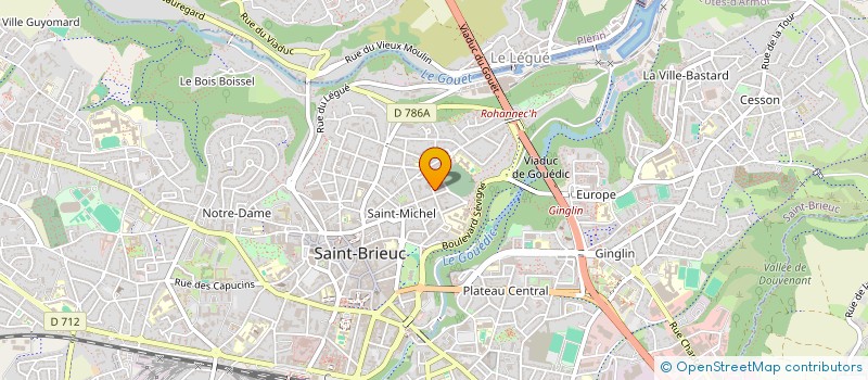 localisation de l'entreprise FAVEC 22 - ASSOCIATION DES CONJOINTS SURVIVANTS ET DES PARENTS D'ORPHELINS DES COTES D'ARMOR à SAINT-BRIEUC