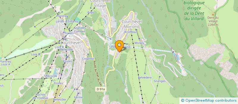 localisation de l'entreprise FAVELIER - DEMONT à COURCHEVEL