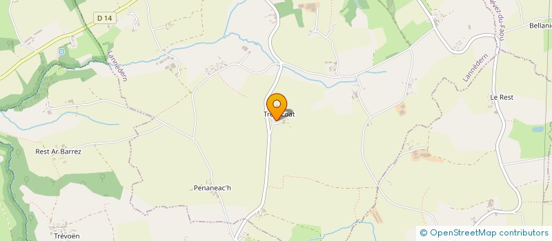 localisation de l'entreprise FAVENNEC  LANNEDERN