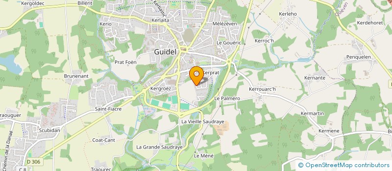 localisation de l'entreprise FAVEOS à GUIDEL