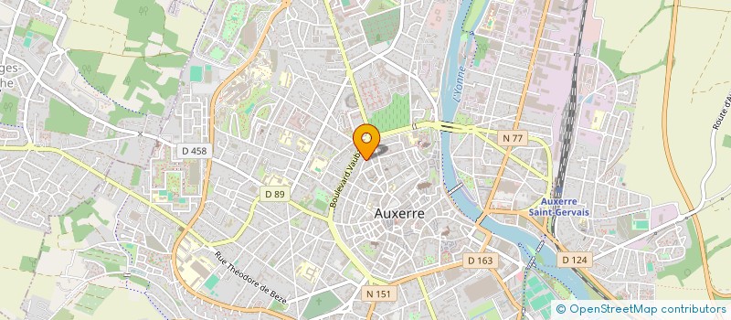 localisation de l'entreprise FAVERGEAT S.A à AUXERRE