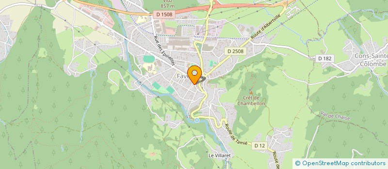 localisation de l'entreprise FAVERGES MEDICAL à FAVERGES-SEYTHENEX