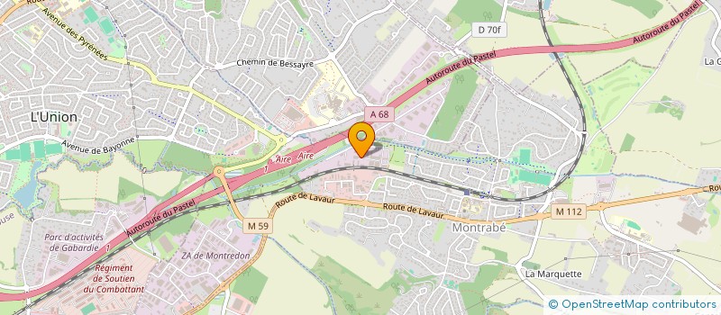 localisation de l'entreprise FAVERJON FINANCE à MONTRABE