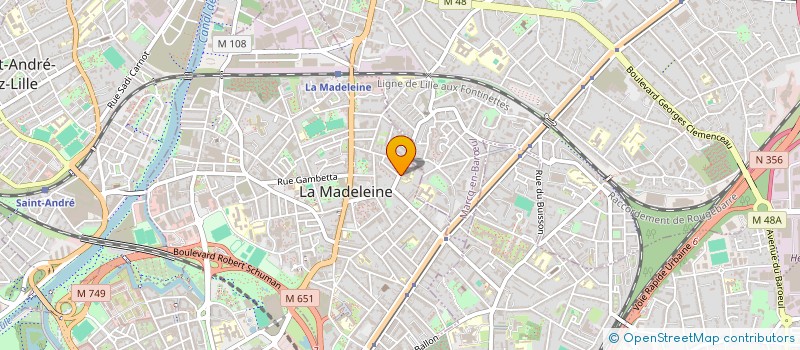 localisation de l'entreprise FAVEYROL à LA MADELEINE