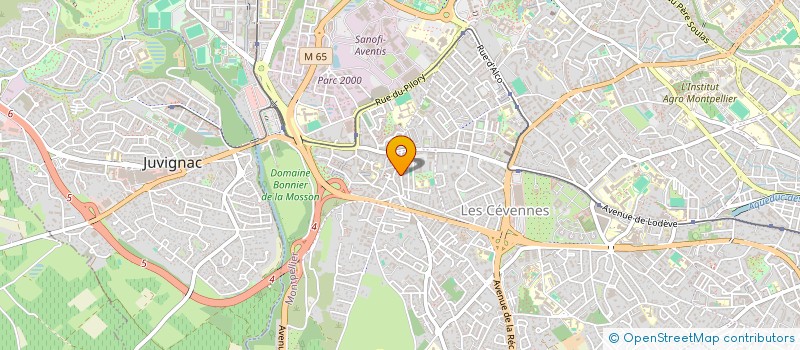 localisation de l'entreprise FAVEYROLLES  MONTPELLIER