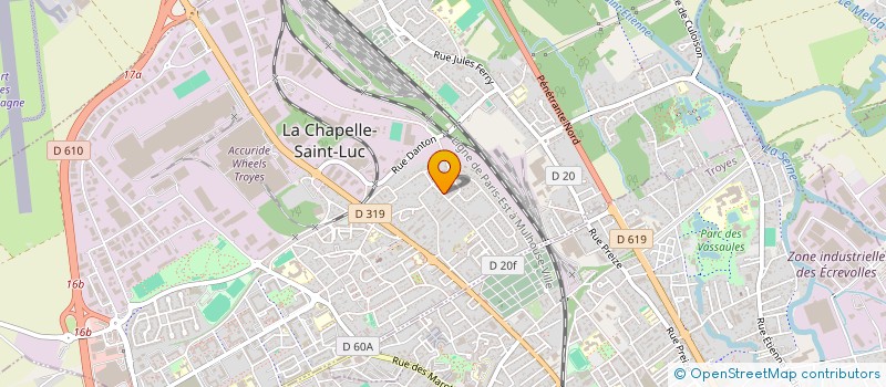localisation de l'entreprise FAVI  LA CHAPELLE-SAINT-LUC