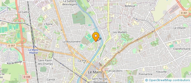 localisation de l'entreprise FAVIA OCEANIA DE LA SARTHE  LE MANS