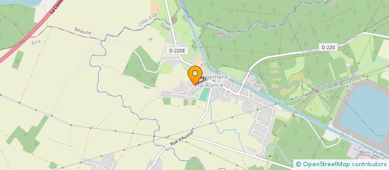 localisation de l'entreprise FAVIER  ABERGEMENT-LA-RONCE