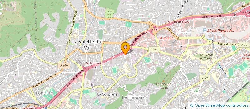 localisation de l'entreprise FAVIER CASANOVA  LA VALETTE-DU-VAR