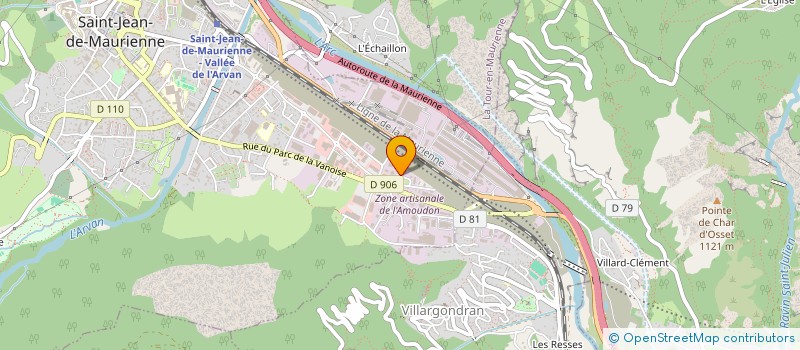 localisation de l'entreprise FAVIER CHARPENTE à SAINT-JEAN-DE-MAURIENNE