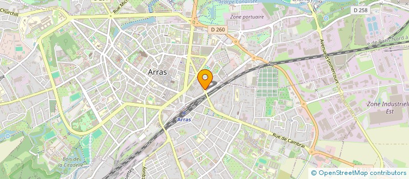 localisation de l'entreprise FAVIER FRANCK DISTRIBUTION à ARRAS